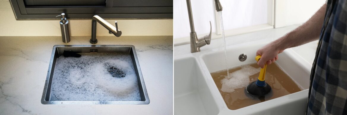 Blocked Kitchen Sink Backing Up With Dirty Water