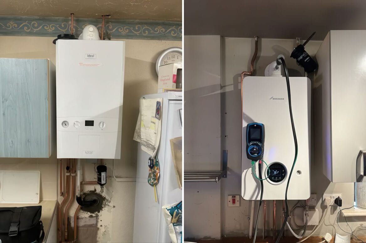 Ideal Gas Combi Boiler Installation