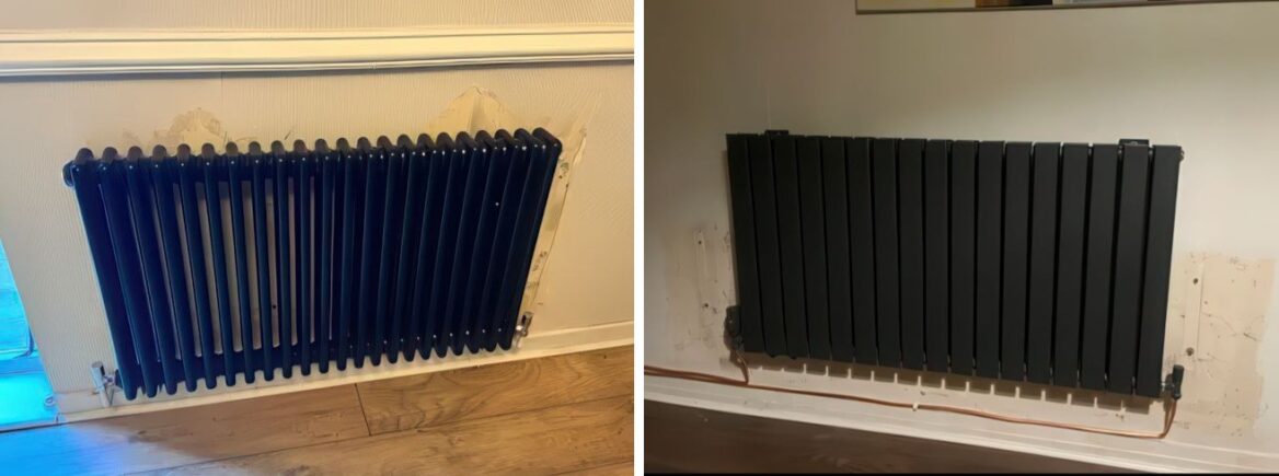 New Cast Iron Radiator Installation