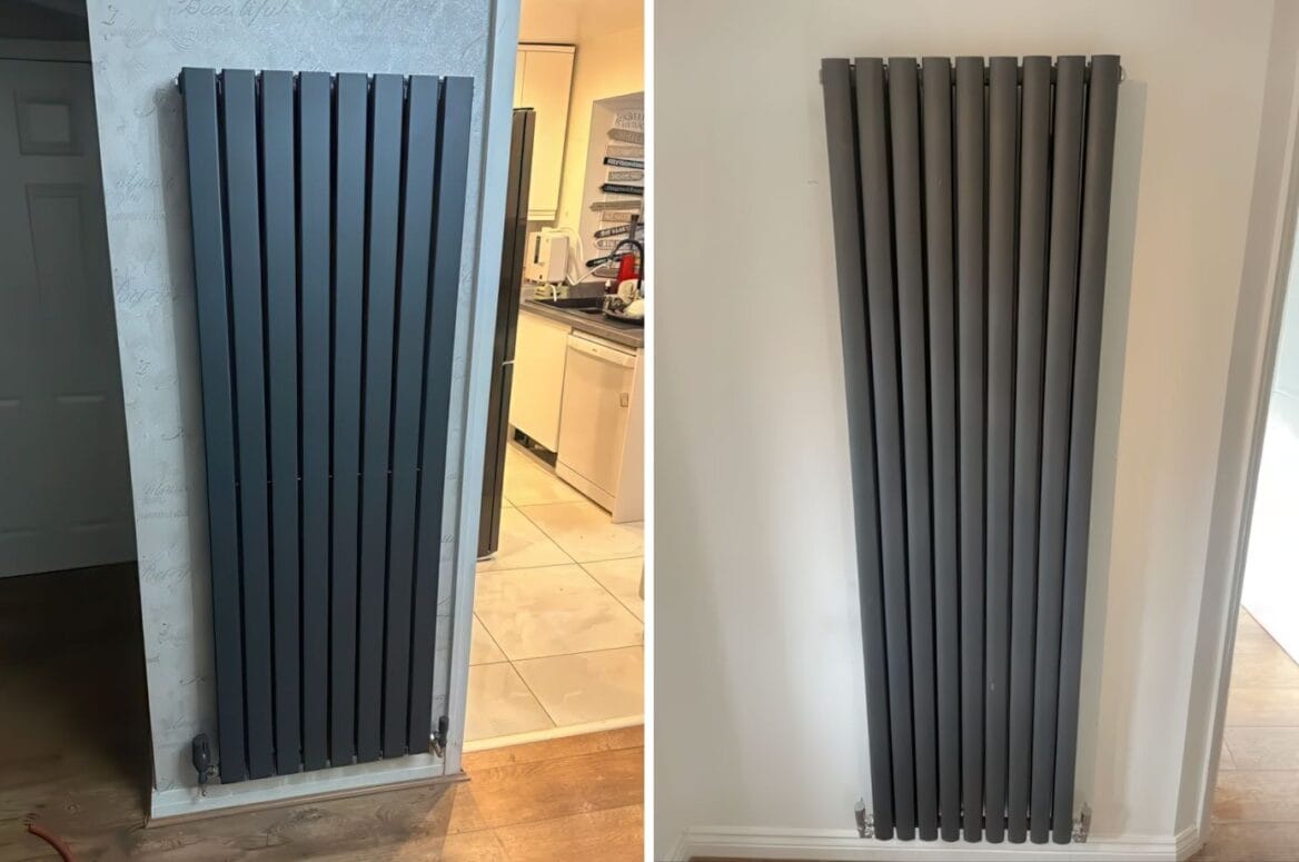 New Modern Design Radiator Installation